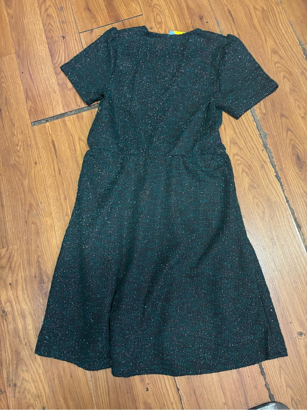 NWT Draper James Green Shimmer Dress Women’s Small Fit & Flare Cocktail Holiday - Picture 5 of 7